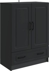 vidaXL Πλαϊνό γραφείο Μαύρο 66 x 34,5 x 92 εκ. Επεξεργασμένο Ξύλο