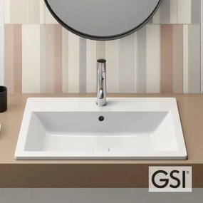 Νιπτήρας Kube-x GSI white-Μήκος 60 εκ.