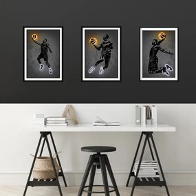 Σετ Ξύλινων Κάδρων Neon Player 21X30cm SNK184