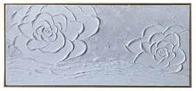 ΠΙΝΑΚΑΣ  ΚΑΜΒΑΣ, ΛΟΥΛΟΥΔΙΑ, ΛΕΥΚΑ,120x60x3.5cm|755-12137