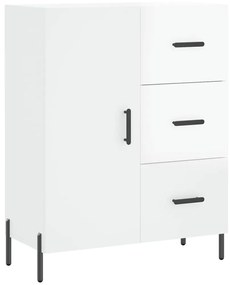 vidaXL Ντουλάπι Γυαλιστερό Λευκό 69,5x34x90 εκ. Επεξεργασμένο Ξύλο