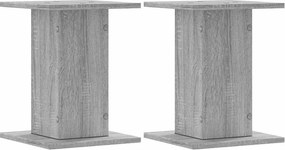 vidaXL Βάσεις Ηχείων 2 Τεμ. Γκρι Sonoma 30x30x40εκ. Επεξεργασμένο Ξύλο