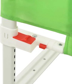vidaXL Μπάρα Κρεβατιού Προστατευτική Πράσινη 90 x 25 εκ. Υφασμάτινη