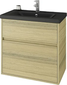 Drop Instinct 65 Natural/Black - Βάση Επίπλου Με Μαύρο Νιπτήρα (65x46)