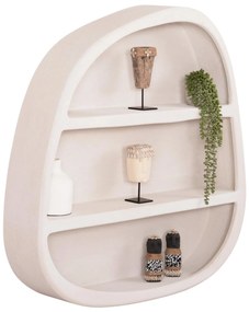 ΡΑΦΙ ΤΟΙΧΟΥ ΣΕΙΡΑ SANTORINI MDF ΣΕ ΥΠΟΛΕΥΚΟ ΧΡΩΜΑ 95x18x100Υεκ.