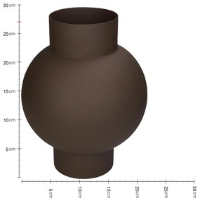 Βάζο ArteLibre Καφέ Μέταλλο 20x20x27cm