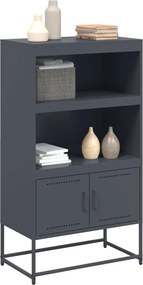 vidaXL Ντουλάπι Ανθρακί 68,5x38,5x123,5 εκ. από Ατσάλι