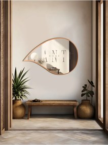 Stewehome Ασύμμετρος καθρέφτης τοίχου από γυαλί 75x50 cm