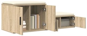 vidaXL Ντουλάπι αποθήκευσης Sonoma Δρυς 108 x 41 x 40 εκ