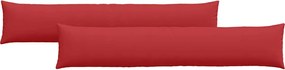 vidaXL Μαξιλάρι Καναπέ 2 pcs Κόκκινο 200 x 40 εκ. ύφασμα