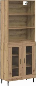 vidaXL Highboard 2 pcs Artisan Oak 69,5 x 32,5 x 180 εκ