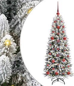 vidaXL Τεχνητό Χριστουγεννιάτικο Δέντρο με 150 LED Λευκό 120 cm