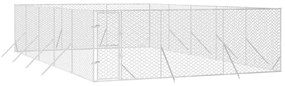 Κλουβί Σκύλου Εξωτερ. Χώρου Ασημί 6x10x2 μ. από Γαλβαν. Ατσάλι - Ασήμι
