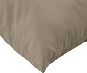 vidaXL Μαξιλάρια παλετών 3 τεμ. Taupe από ύφασμα Oxford