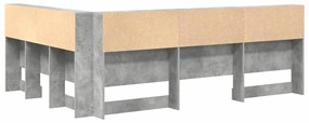 vidaXL Κεφαλάρι Αποθήκης Γκρι σκυροδέματος 160 cm Επεξεργασμένο ξύλο
