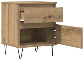 vidaXL Κομοδίνο τεχνίτης Δρυς 40x35x50 εκ. από Επεξεργασμένο Ξύλο