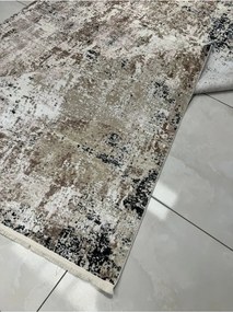 Stewehome Μηχανικό χαλί με μοντέρνο σχέδιο από φυσικές κλωστές Μπλε