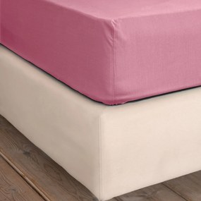 Σεντόνι Μονό Με Λάστιχο (100x200+32) Nima Unicolors SS24 Ροζ