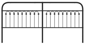 vidaXL Κεφαλάρι Μαύρο 200 εκ. Μεταλλικό