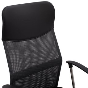 ΚΑΡΕΚΛΑ ΓΡΑΦΕΙΟΥ CABLE  HM1000.10 ΜΑΥΡΟ ΓΚΡΙ MESH ΠΟΔΙ ΧΡΩΜΙΟΥ 61x58x118 εκ.