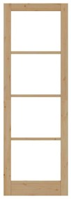 vidaXL Εσωτερική Πόρτα με Γυαλί Καφέ 78 x 232 cm