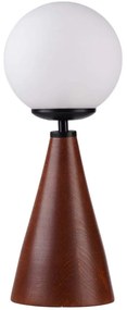 Φωτιστικό Επιτραπέζιο 534LUN5187 Φ15x38cm 1xE27 40W White-Walnut Opviq