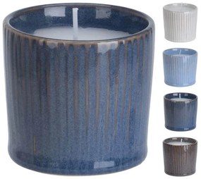 Κερί Residence Q76900170 Σε πήλινο δοχείο με reactive φινίρισμα γλάσου, 6.7 x 6,2 cm, σε 4 επιλογές χρώματος white, grey, blue, dark grey