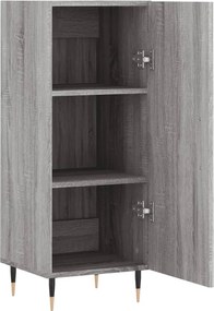vidaXL Ντουλάπι Γκρι Sonoma 34,5x34x90 εκ. από Επεξεργασμένο Ξύλο