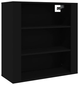 vidaXL Ντουλάπι Τοίχου Μαύρο 80x33x80 εκ. Επεξεργασμένο Ξύλο