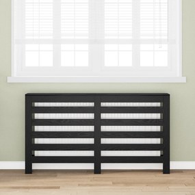 vidaXL Κάλυμμα Θερμαντικών Σωμάτων Μαύρο Δρυς 149x20x82 cm Κατασκευασμένου Ξύλου