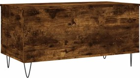vidaXL Τραπεζάκι Σαλονιού Καπνιστή Δρυς 90x44,5x45 εκ. Επεξ. Ξύλο