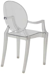 Καρέκλα Narova pakoworld PC διάφανο 43x48x92εκ