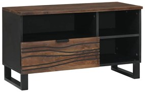 vidaXL Τηλεοπτικός Θρανίο Καφέ 80 x 33 x 46 εκ Μασίφ ξύλο μάνγκο