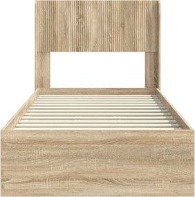 vidaXL Καλάθι με αποθήκη και κεφαλάρι Sonoma Δρυς 75 x 190 cm