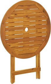 vidaXL Σετ Επίπλων Bistro 3 τεμ. Taupe Ύφασμα/Μασίφ Πεύκου