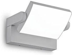 Απλίκα Φωτιστικό Τοίχου LED 20,5W IP54 Γκρι Swipe 326863 Ideal Lux-326863-Γκρι 326863
