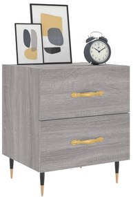 vidaXL Κομοδίνο Γκρι Sonoma 40 x 35 x 47,5 εκ. από Επεξεργασμένο Ξύλο