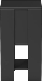 Κομοδίνο Reppo pakoworld μαύρο 30x30x55εκ