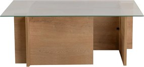 Τραπεζάκι Σαλονιού Δρυς Μελί VETRINO 105x65x40