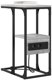 vidaXL Κομοδίνο Γκρι sonoma 41.5 x 26 x 60.5 εκ Επεξεργασμένο ξύλο