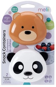 Φαγητοδοχεία (Σετ 2τμχ) Melii Bear &amp; Panda MEL14700