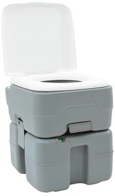 vidaXL Τουαλέτα Κάμπινγκ Γκρι 41.5 x 36.5 x 42 εκ. Πλαστικό