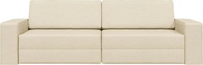 vidaXL Κρεβάτι καναπές Κρεμ 245 x 78 x 77 εκ. ύφασμα
