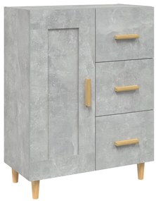 vidaXL Ντουλάπι Γκρι Σκυροδέματος 69,5x34x90 εκ. Επεξεργασμένο Ξύλο