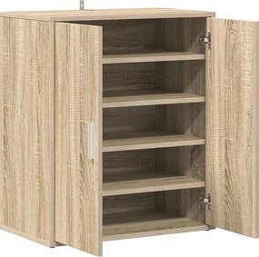 vidaXL Παπουτσοθήκη Sonoma Δρυς 60 x 35 x 70 εκ. από Επεξ. Ξύλο