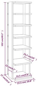 Παπουτσοθήκες 2 τεμ. Γυαλιστερό Λευκό 27,5x27x102 εκ. - Λευκό