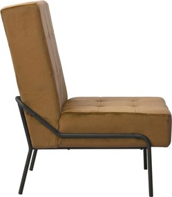 vidaXL Καρέκλα Χαλάρωσης 65 x 79 x 87 Καφέ Βελούδινη
