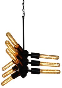 Φωτιστικό Οροφής 77-3202 1050-9 Helix Black Mat Homelighting Metal