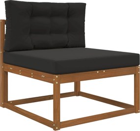 vidaXL Μαξιλάρι Καναπέ Εξωτερικού Χώρου 2 pcs Μαύρο Πολυεστέρας