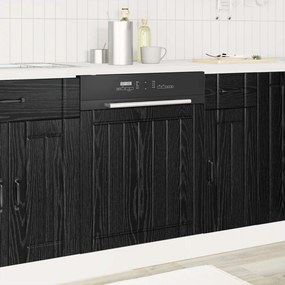 vidaXL Πάνελ πλυντηρίου πιάτων LUCCA Μαύρη Δρυς 60 x 1,5 x 57 εκ